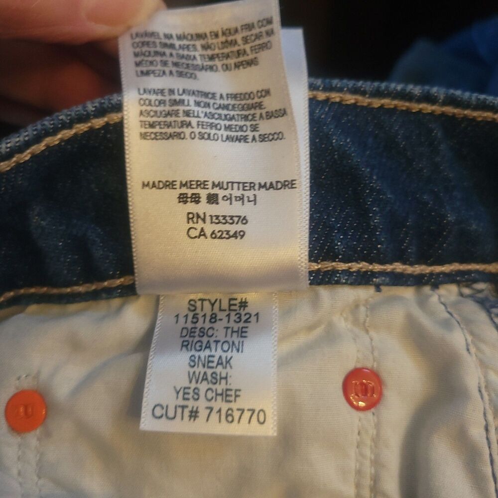 NWT MOTHER JEANS Snacks RIGATONI SNEAK Baggy Wide Leg Designer Denim - Picture 16 of 16